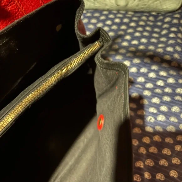 Yves saint Laurent red and black Leather Women's Bag - Picture 3 of 8